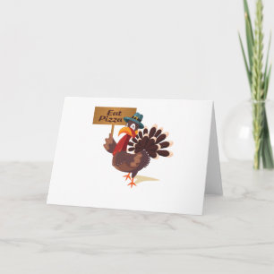 Cartes Pour Fêtes Annuelles Mangez le thanksgiving drôle de la Turquie de