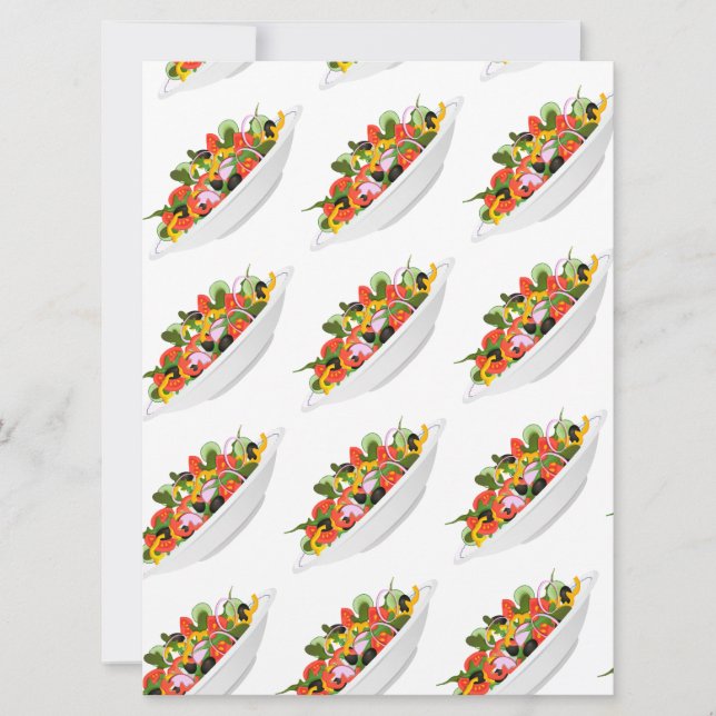 Cartes Pour Fêtes Annuelles Mangez plus de plantes frais motivation salade let (Devant)