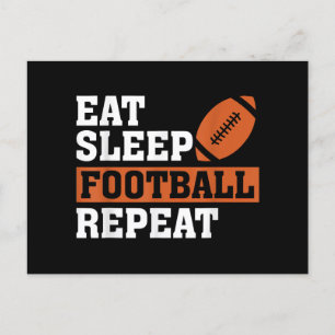 Cartes Pour Fêtes Annuelles Mangez Sleep Football Répéter Awesome Love Footbal