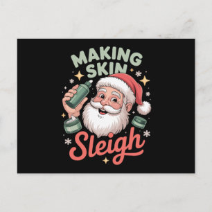 Cartes Pour Fêtes Annuelles Maquillage de Noël Santa Makeup Artist pour peau