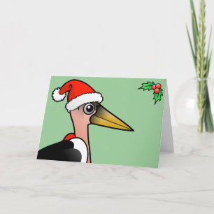 Cartes Pour Fêtes Annuelles Marabou Stork Père Noël