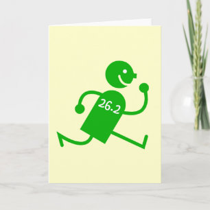 Cartes Pour Fêtes Annuelles Marathon mignon et drôle