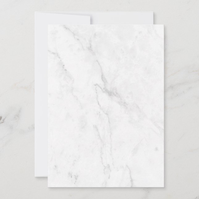 Cartes Pour Fêtes Annuelles Marbre Blanc (Devant)