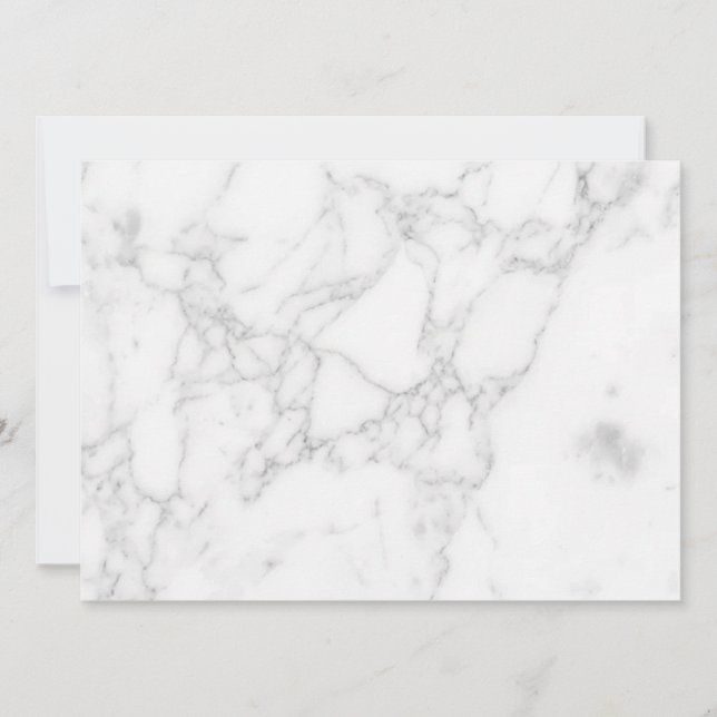 Cartes Pour Fêtes Annuelles Marbre Blanc (Devant)