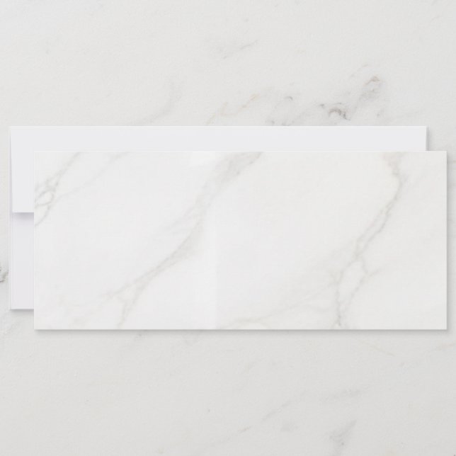 Cartes Pour Fêtes Annuelles Marbre Blanc (Devant)