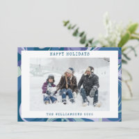 Marbre bleu abstrait tourbillonnant Photo personna