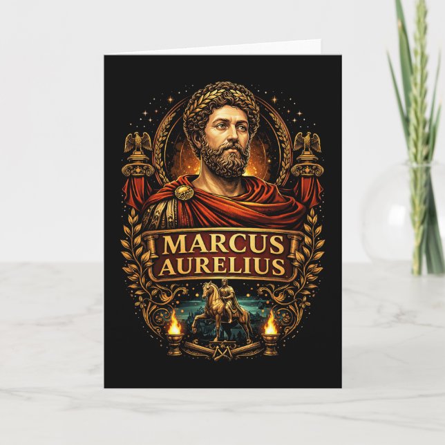Cartes Pour Fêtes Annuelles Marc Aurèle (Devant)