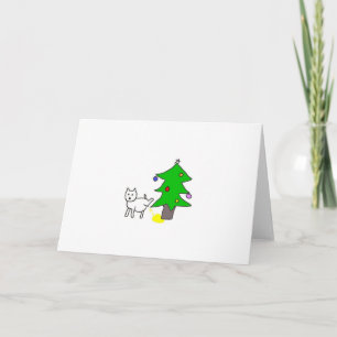 Cartes Pour Fêtes Annuelles Marche Autour De L'Arbre De Noël