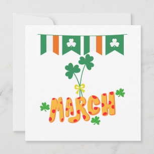 Cartes Pour Fêtes Annuelles Marche de la Saint-Patrick