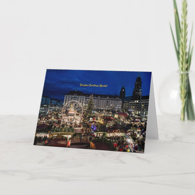 Cartes Pour Fêtes Annuelles Marché de Noël de Dresde (Devant)
