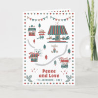 Marché Whimsical moderne de Noël Carnaval