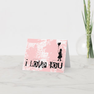 Cartes Pour Fêtes Annuelles marcher son coeur : je vous aime :