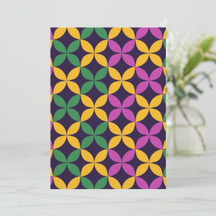 Cartes Pour Fêtes Annuelles Mardi Gras Sept Cercles