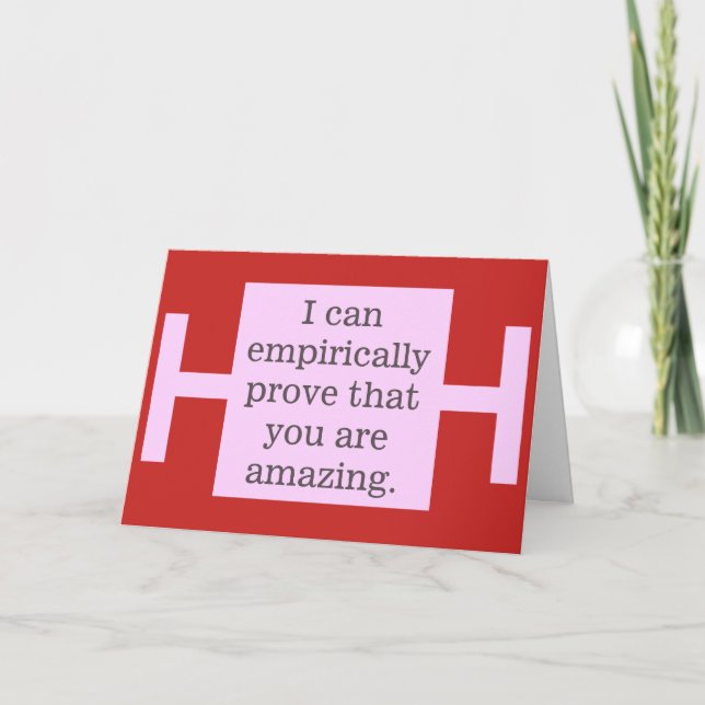 Cartes Pour Fêtes Annuelles Marge d'erreur - Funny Nerdy Valentine Card (Devant)