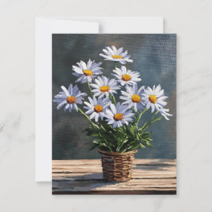 Cartes Pour Fêtes Annuelles Marguerites d'été en acrylique