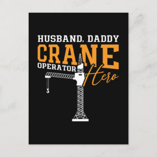 Cartes Pour Fêtes Annuelles Mari Daddy Grane Opérateur Héros Construction