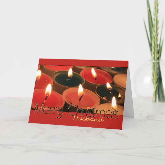 Cartes Pour Fêtes Annuelles Mari Joyeux Noël (Devant)