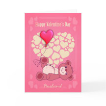 Mari, Saint Valentin avec ours en peluche et coeur