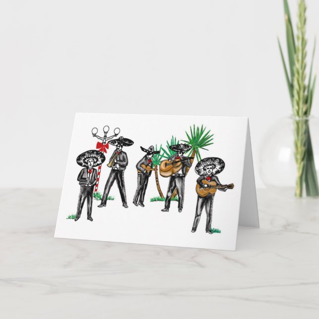 Cartes Pour Fêtes Annuelles Mariachi Christmas (Devant)