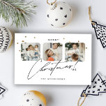 CARTES POUR FÊTES ANNUELLES MARIAGE<br><div class="desc">Célébrez la saison avec une carte de collage photo minimaliste et personnalisable Joyeux Noël! Faites de vos voeux de vacances un moment inoubliable avec cette carte de Noël élégante et minimaliste. Avec un design élégant de collage photo, cette carte de vacances vous permet de présenter vos moments de famille ou...</div>