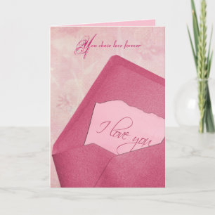 Cartes Pour Fêtes Annuelles mariage anniversaire note d'amour dans l'enveloppe