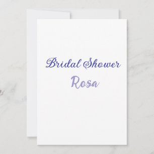 Cartes Pour Fêtes Annuelles Mariage douche violet ajouter nom date élégantstyl
