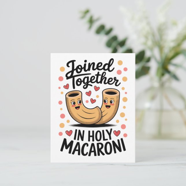 Cartes Pour Fêtes Annuelles Mariage drôle de mariage fiançailles  (Debout devant)