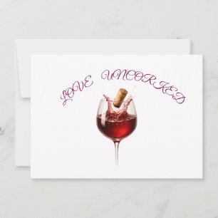 Cartes Pour Fêtes Annuelles Mariage Élégant Verre à Vin Fête 