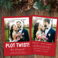 Mariage en fuite drôle Photo de Noël