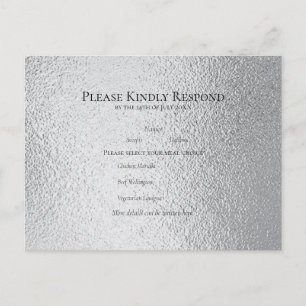 Cartes Pour Fêtes Annuelles Mariage gothique argenté et noir