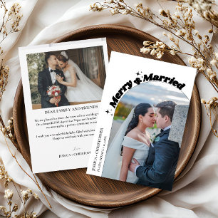 Cartes Pour Fêtes Annuelles Mariage moderne sous une arche pour Noël