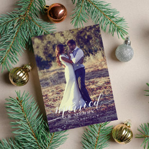 Cartes Pour Fêtes Annuelles Marié et Joyeux