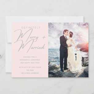 Cartes Pour Fêtes Annuelles Marié et Joyeux marié photo de Noël