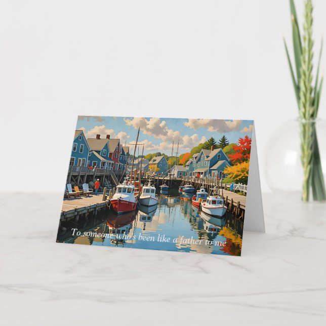 Cartes Pour Fêtes Annuelles Marina dans la Fête des pères du Little Fishing Vi (Devant)
