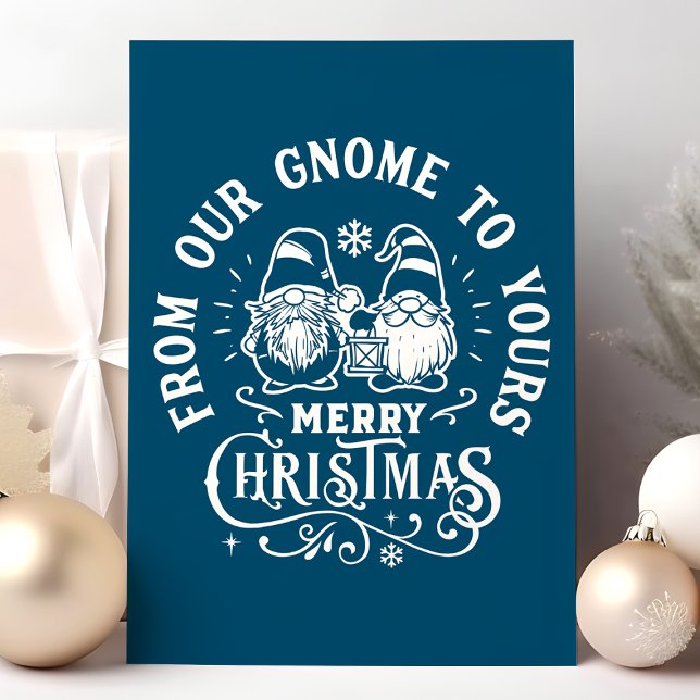 Cartes Pour Fêtes Annuelles Marine De Notre Gnome À Votre Joyeux Noël (Créateur téléchargé)