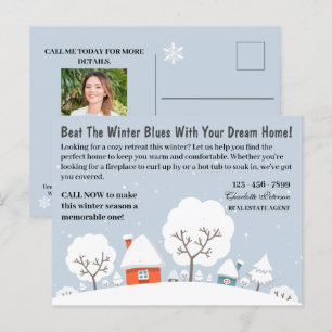 Cartes Pour Fêtes Annuelles Marketing ou exploitation immobilière hivernale