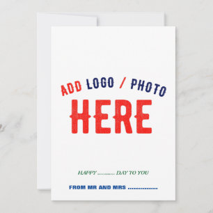 CARTES POUR FÊTES ANNUELLES MARQUE BLANCHE MODERNE ET PERSONNALISABLE VÉRIFIÉE