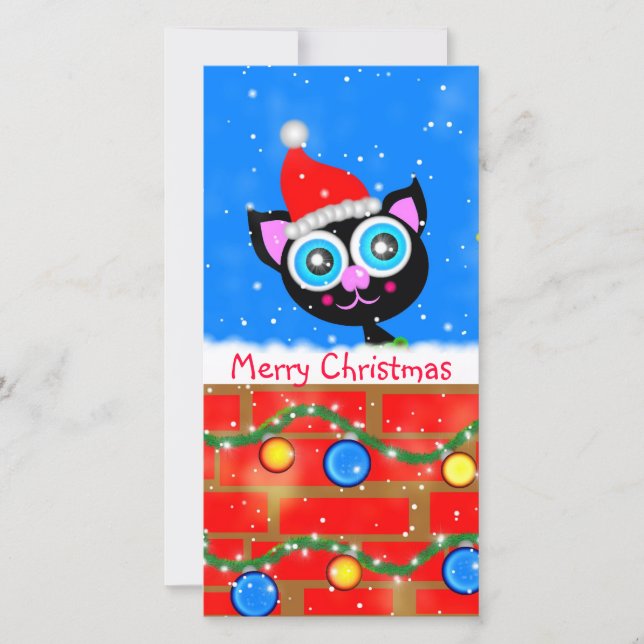 Cartes Pour Fêtes Annuelles Marque de livre design de Noël Kitty (Devant)