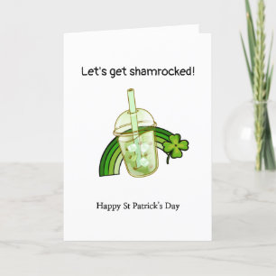 Cartes Pour Fêtes Annuelles marrant St Patrick’s day shamrock trèfle vert