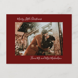 Cartes Pour Fêtes Annuelles Marry Little Christmas Red