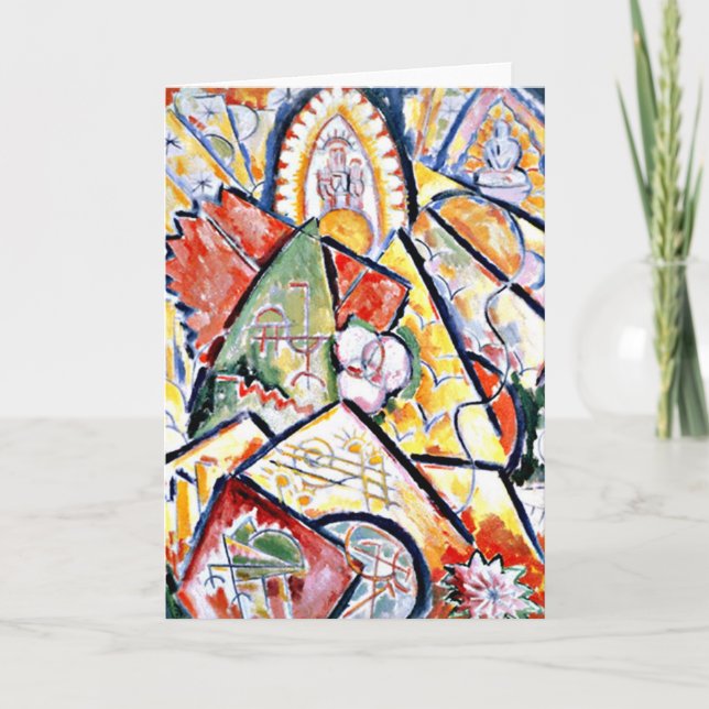 Cartes Pour Fêtes Annuelles Marsden Hartley - thème musical (Devant)