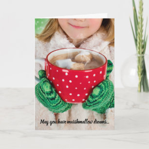 Cartes Pour Fêtes Annuelles Marshmallow Dreams & Hot Chocolate Christmas Card