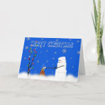 Cartes Pour Fêtes Annuelles Marshmallow (Snowman)Joyeux Noël-Humour<br><div class="desc">Salutation amusante avec un bonhomme de neige de marshmallow torréfiant des marshmallows au-dessus d'un feu ouvert le jour de neige. Voir la fiche correspondante et d'autres cartes dans différentes catégories.</div>