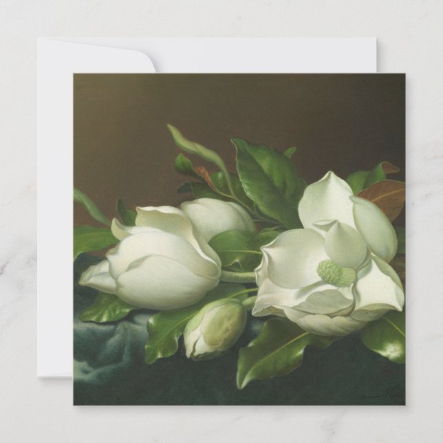 Cartes Pour Fêtes Annuelles Martin Johnson Heade - Magnolias (Devant)