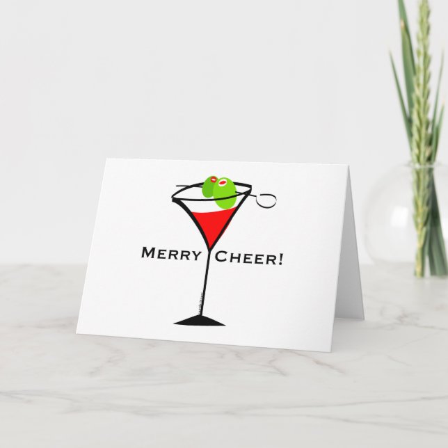Cartes Pour Fêtes Annuelles Martini (Devant)