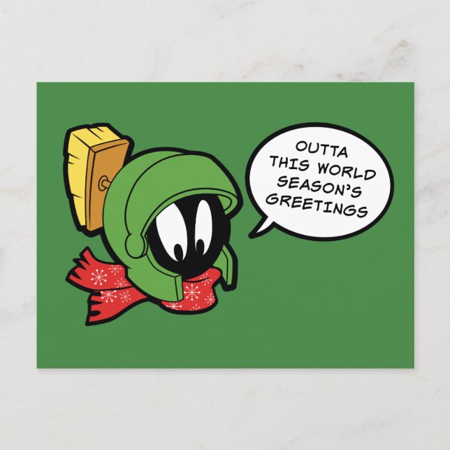Cartes Pour Fêtes Annuelles MARVIN MARTIAN™ "Outta This World" Holiday (Devant)