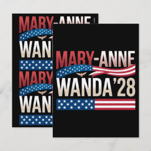 Cartes Pour Fêtes Annuelles Mary-Anne Wanda 28 Mary Anne Wanda 2028 T-Shirt