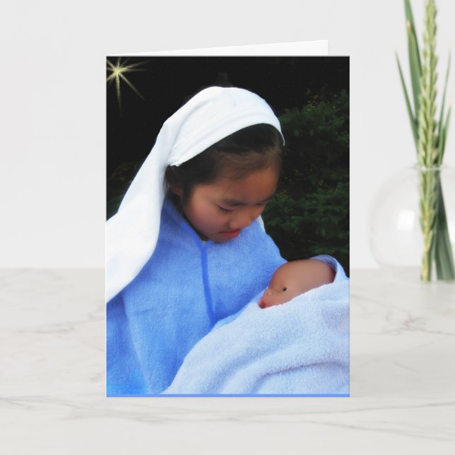 Cartes Pour Fêtes Annuelles Mary et bébé (Devant)