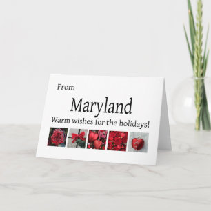 Cartes Pour Fêtes Annuelles Maryland Christmas Card, état spécifique