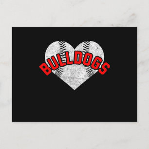 Cartes Pour Fêtes Annuelles Mascotte de l'équipe de baseball et de softball de